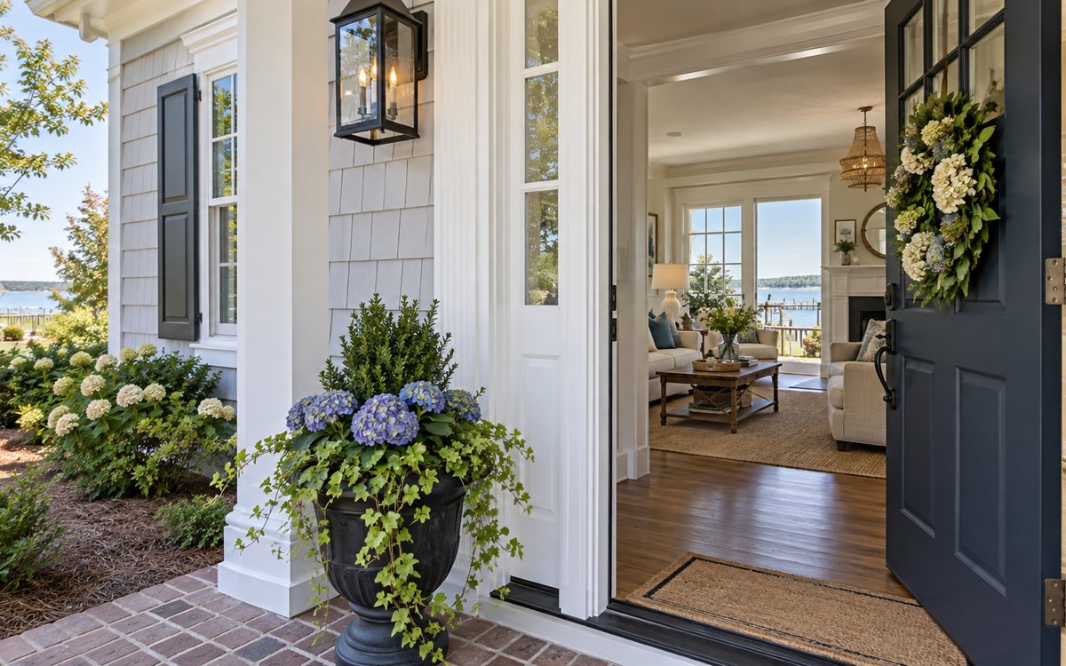 Welcoming entryway of a residential home